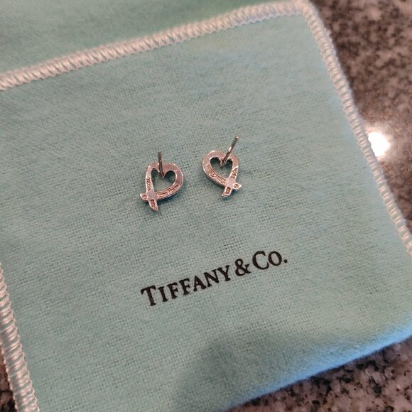 Tiffany & Co. Paloma Picasso Sterling Silver Loving Hearts Earrings - Picture 9 of 14